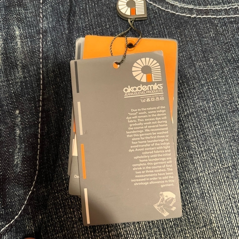 NWT Men's Akademiks Jeanius Level Signature 38x32 Jeans 10" Boot Cut🔥🔥(D3) - Picture 8 of 14